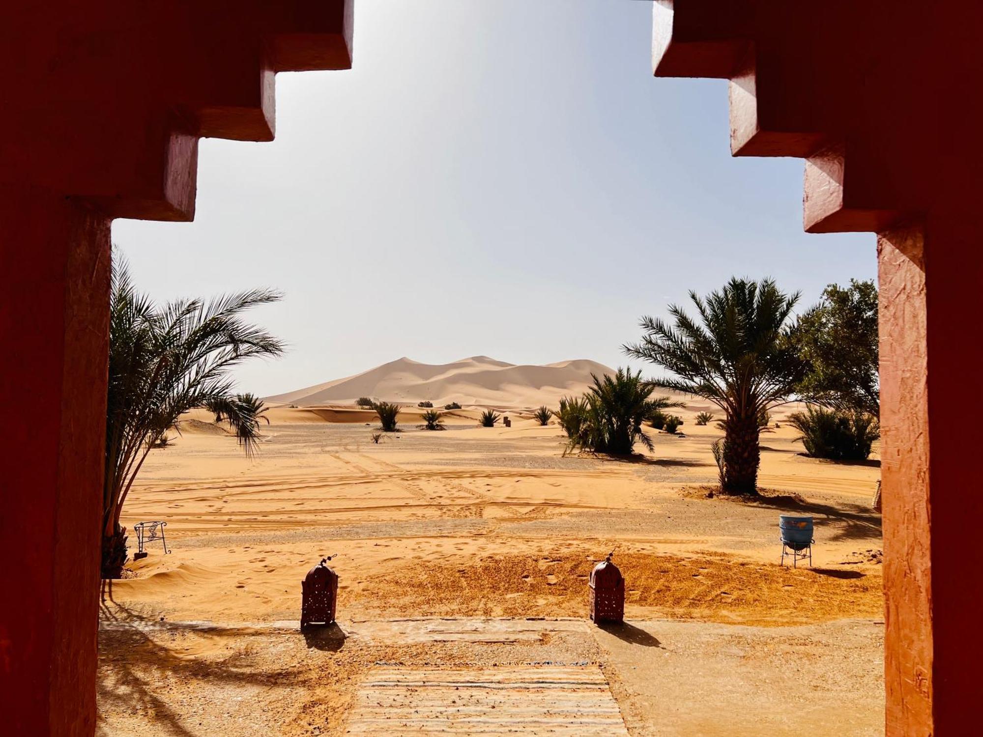 Hotel Camping Les Roses Des Dunes & Piscine Мерзуга Экстерьер фото