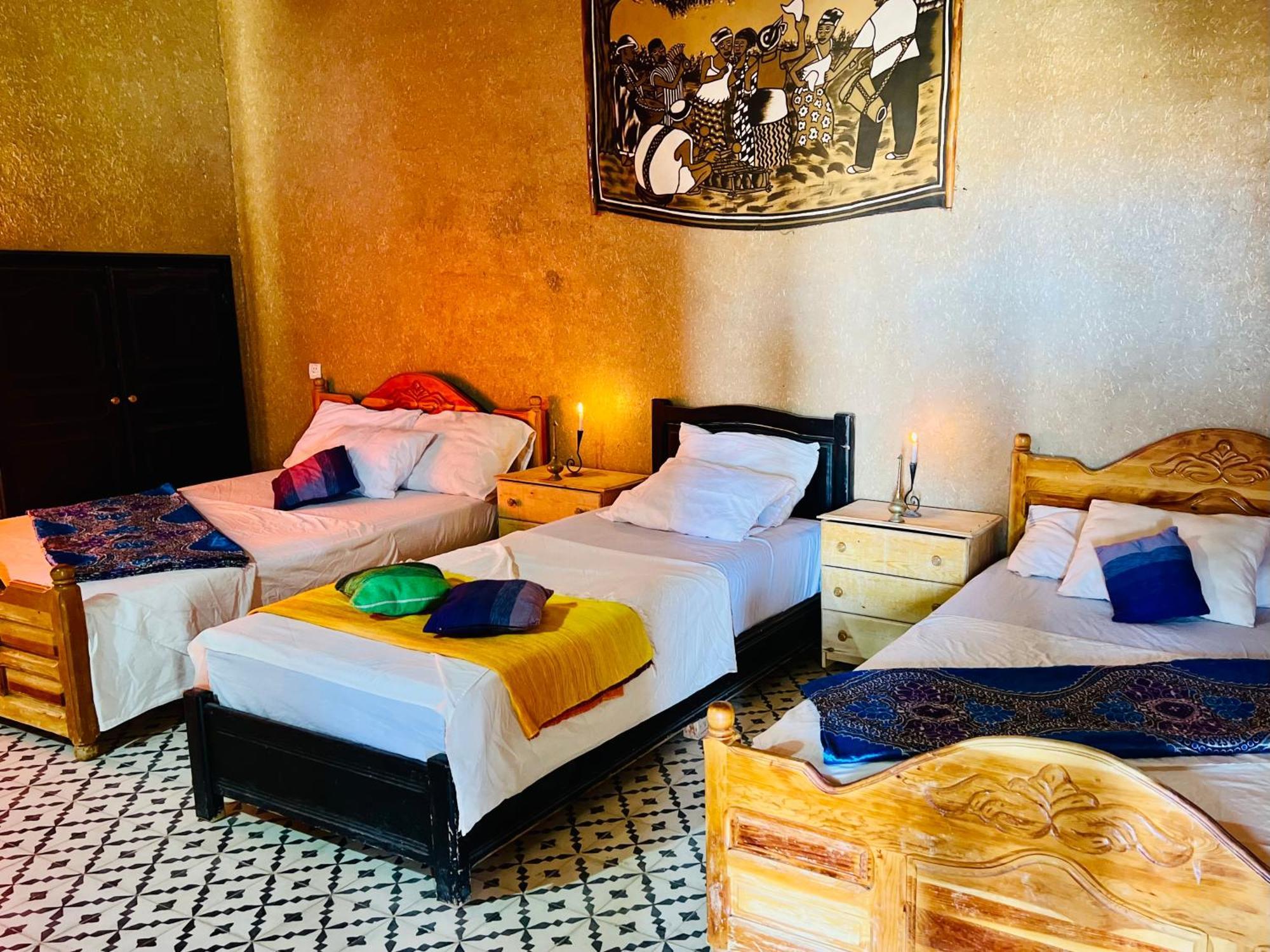 Hotel Camping Les Roses Des Dunes & Piscine Мерзуга Экстерьер фото