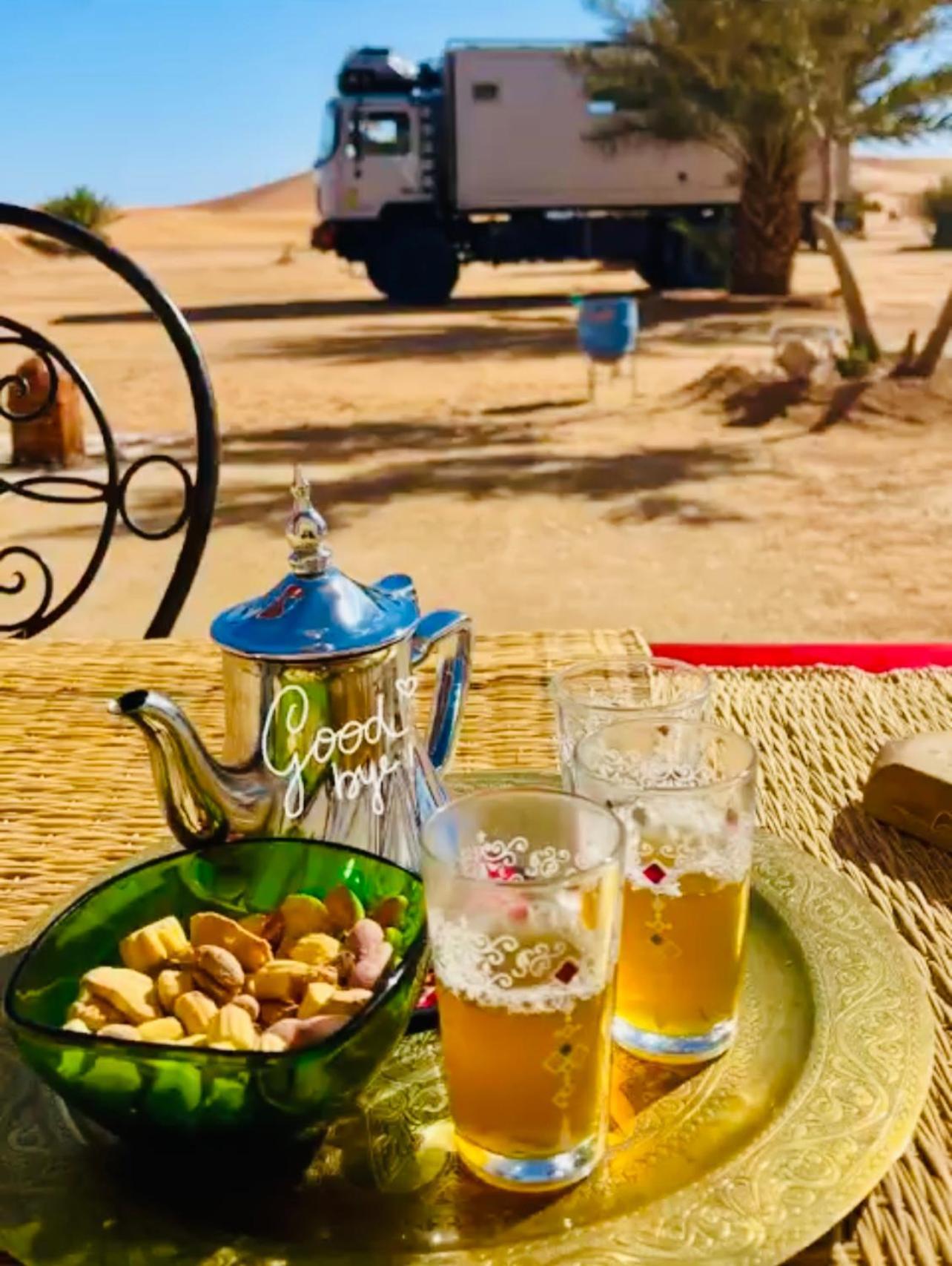 Hotel Camping Les Roses Des Dunes & Piscine Мерзуга Экстерьер фото