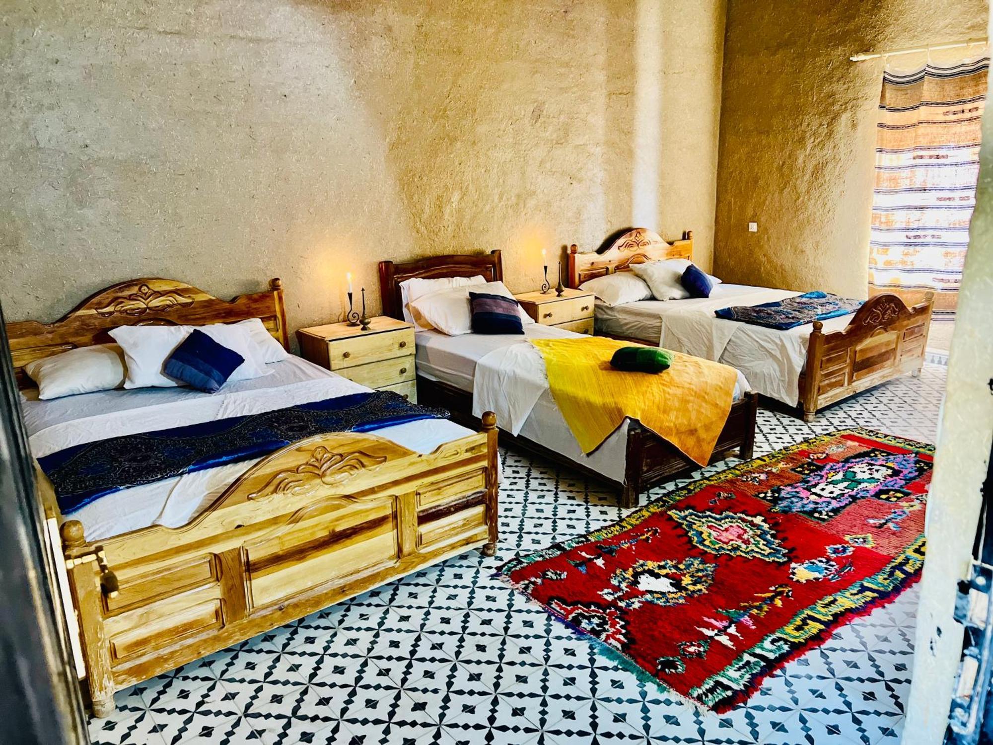 Hotel Camping Les Roses Des Dunes & Piscine Мерзуга Экстерьер фото