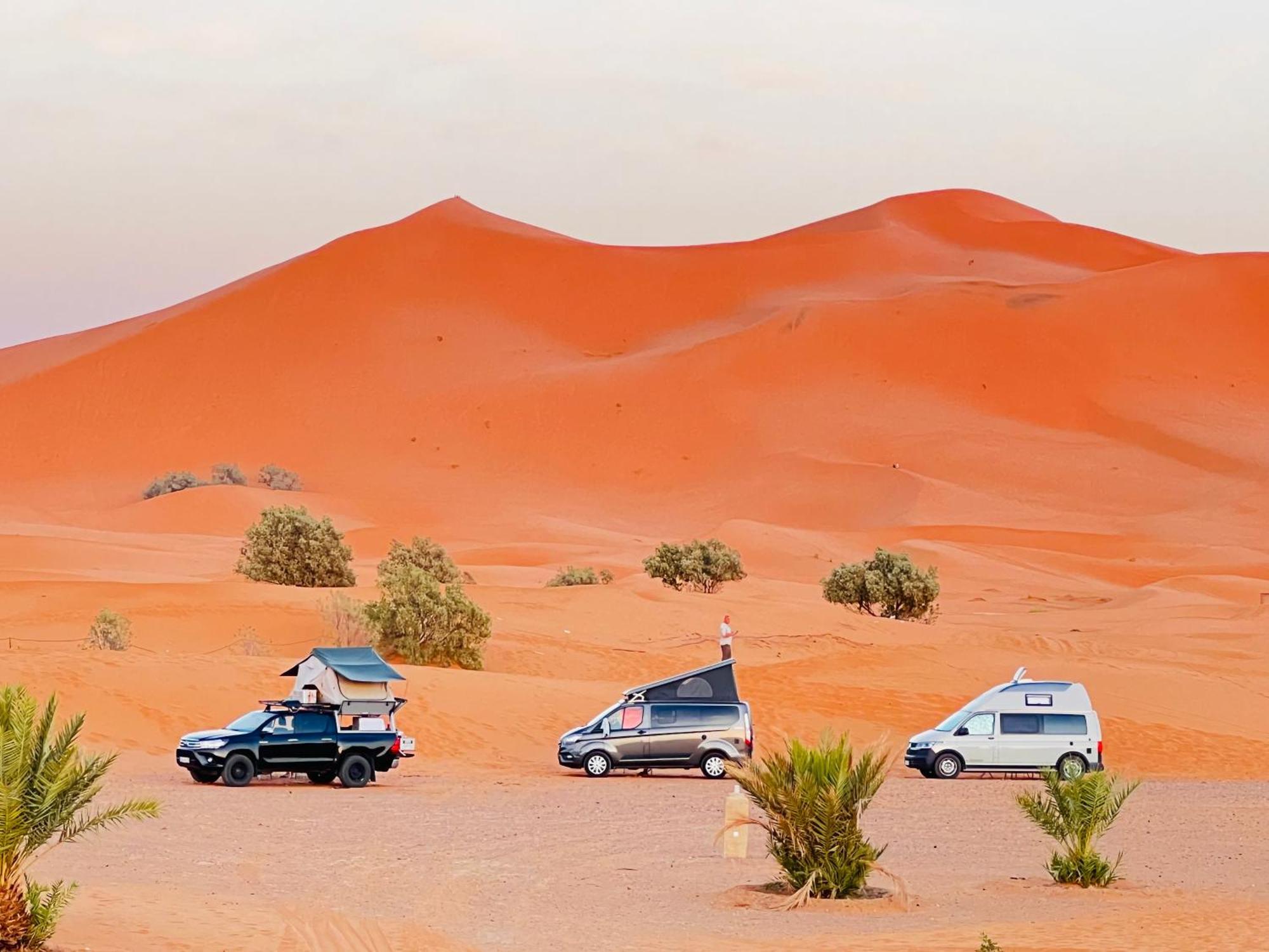 Hotel Camping Les Roses Des Dunes & Piscine Мерзуга Экстерьер фото