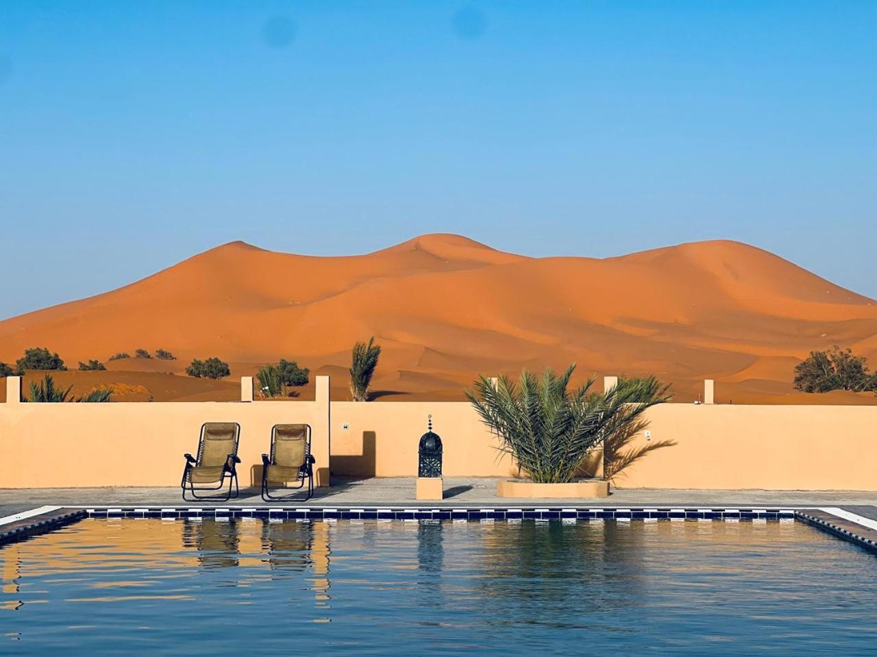 Hotel Camping Les Roses Des Dunes & Piscine Мерзуга Экстерьер фото